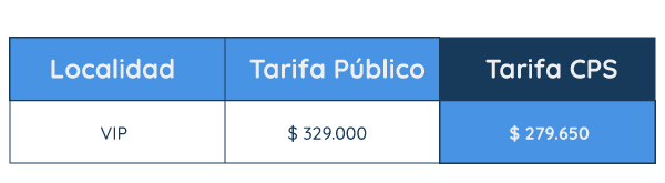 juanes tarifas 2
