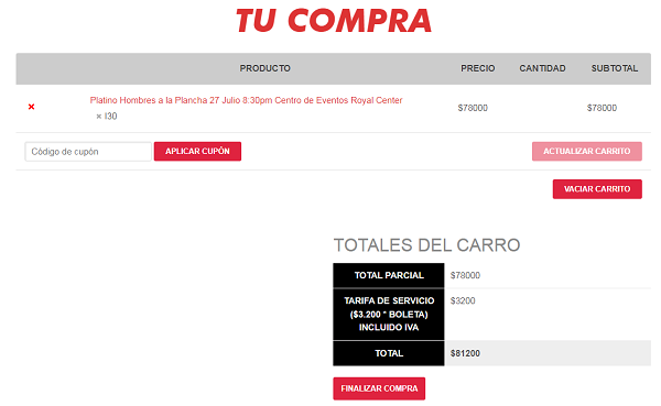 4. Aplica código de cupón y da finalizar compra Image